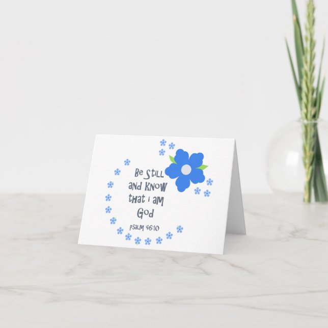 Tarjeta Festiva Mantente Y Conoce La Biblia (Anverso)