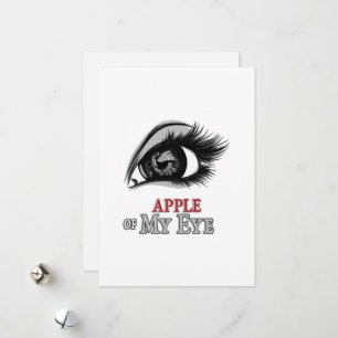 Tarjeta Festiva  Manzana de Mi Ojo Ojos Hermosos Arte de Pestañas