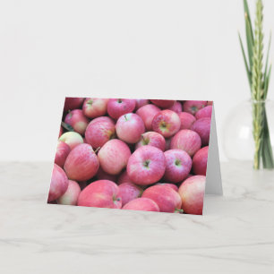 Tarjeta Festiva Manzanas Frescas Del Huerto