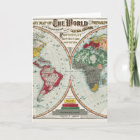 Mapa de Religiones Misioneras Mundiales Antiguo de