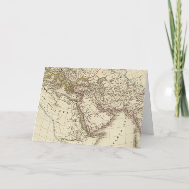 Tarjeta Festiva Mapa del atlas de París (Anverso)