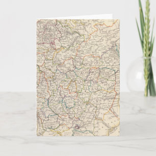 Tarjeta Festiva Mapa general de Rusia en Europa