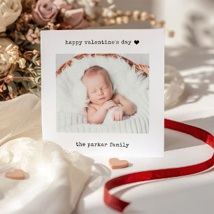Tarjeta Festiva Máquina de Escribir Minimalista Feliz Día de San