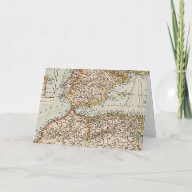 Tarjeta Festiva Mar Mediterráneo W (Anverso)