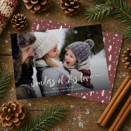 Tarjeta Festiva Maravillas cristianas de sus Navidades amorosos