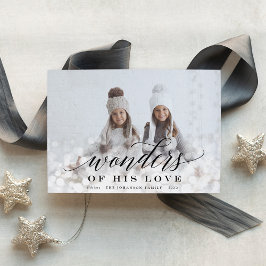 Tarjeta Festiva Maravillas de su amor | Foto de Light Flare