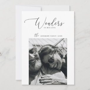 Tarjeta Festiva Maravillas de su amor   Foto de Navidades minimali