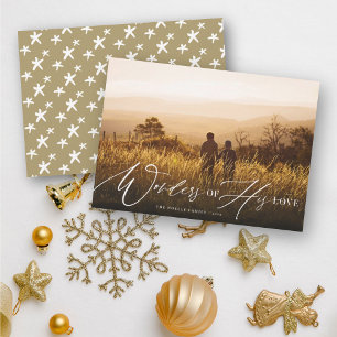Tarjeta Festiva Maravillas de su amor Foto de Navidades religiosos