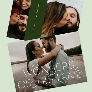 Tarjeta Festiva Maravillas de Su Amor Foto Religiosa Familia