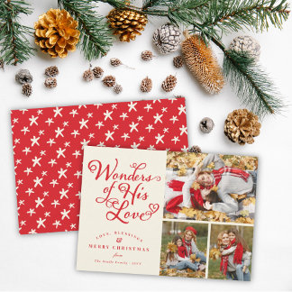Tarjeta Festiva Maravillas de su amor Navidades religiosos 3 Foto