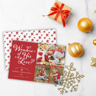 Tarjeta Festiva Maravillas de su amor Navidades religiosos 3 Foto