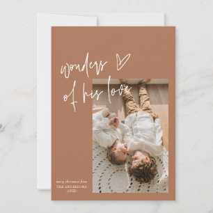 Tarjeta Festiva Maravillas De Su Amor Un Foto Navidades Religiosos