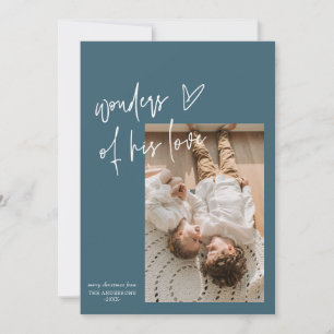 Tarjeta Festiva Maravillas De Su Amor Un Foto Navidades Religiosos