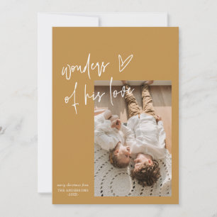 Tarjeta Festiva Maravillas De Su Amor Un Foto Navidades Religiosos