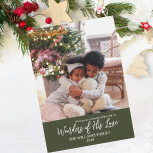 Tarjeta Festiva Maravillas de sus Personalizados de amor Navidades