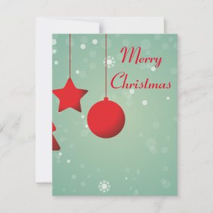 Tarjeta Festiva Maravilloso, asombroso, espléndido bolas de Navida