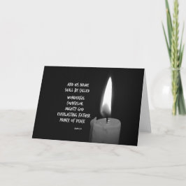 Tarjeta Festiva Maravilloso Consejero Príncipe de las Escrituras d