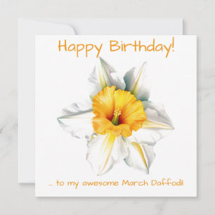 Tarjeta Festiva March Daffodil