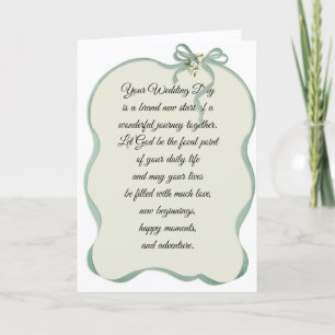 Tarjeta Festiva Marco de cinta de boda con lazo