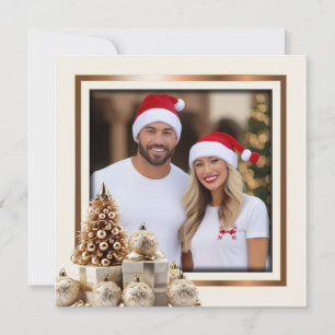 Tarjeta Festiva Marco de foto de adornos de cerámica