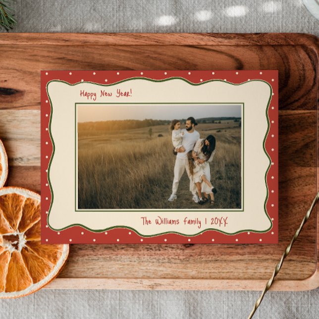 Tarjeta Festiva Marco de foto dibujado a mano con inspiración vint (Subido por el creador)