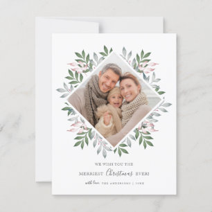 Tarjeta Festiva Marco de foto festivo para Navidades más valientes