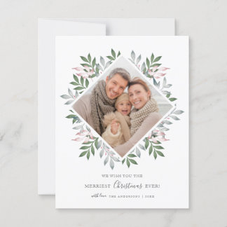 Tarjeta Festiva Marco de foto festivo para Navidades más valientes