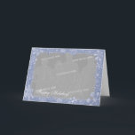 Tarjeta Festiva Marco de Foto Personalizado Simply Snowflake Art O<br><div class="desc">Los copos de nieve llenan el cielo invernal. Personalice esta tarjeta con su propia foto dentro del marco de arte de copo de nieve y actualice el texto con su propio mensaje. Perfecto para la Navidad,  Hanukkah,  Yule y otras correspondencias y obsequios de las fiestas de invierno.</div>