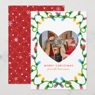 Tarjeta Festiva Marco de las ramas de Berry   Foto de Navidades mo