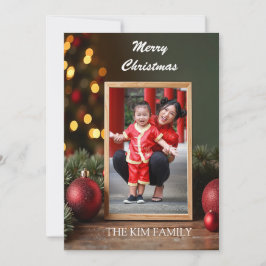 Tarjeta Festiva Marco de navidades