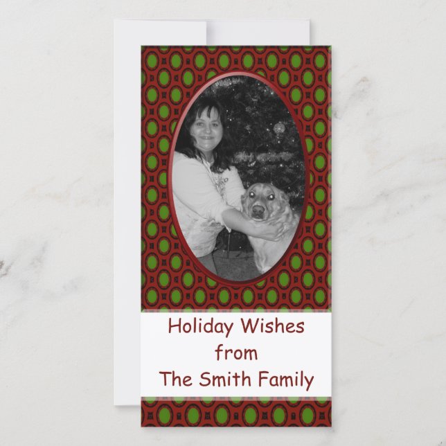 Tarjeta Festiva marco de navidades (Anverso)