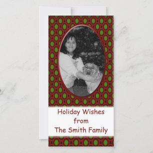 Tarjeta Festiva marco de navidades