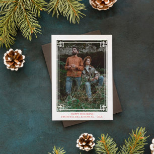 Tarjeta Festiva Marco decorativo - Foto Felices Fiestas