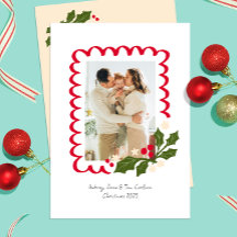 Marco festivo de vieira con una foto de Holly