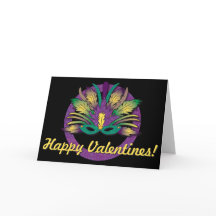 Mardi Gras Mask Valentines
