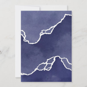 Tarjeta Festiva Mareas costeras azules