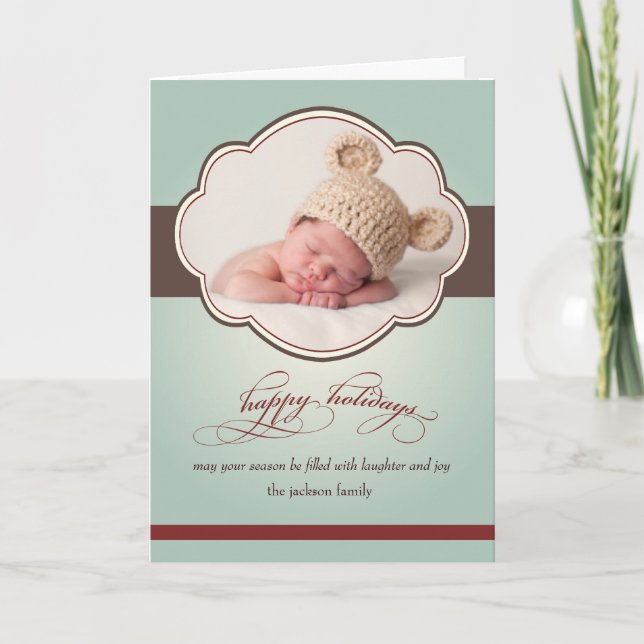 Tarjeta Festiva mareas de invierno (Anverso)