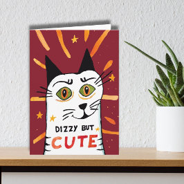 Tarjeta Festiva Mareo mareado pero lindo vértigo Amor de Meniere