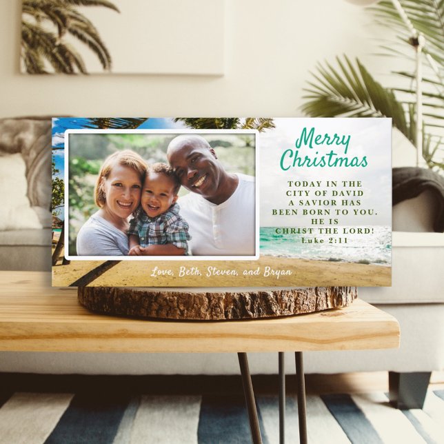 Tarjeta Festiva Mares tropicales Navidades cristianos foto (Subido por el creador)
