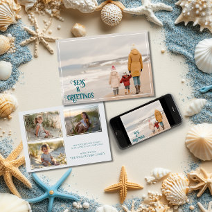 Tarjeta Festiva Mares y saludos