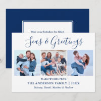 Mares y saludos de escritura de tinta caligráfica