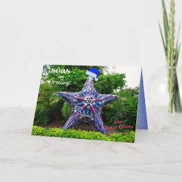 Tarjeta Festiva Mares y saludos de Navidades soleados de Florida