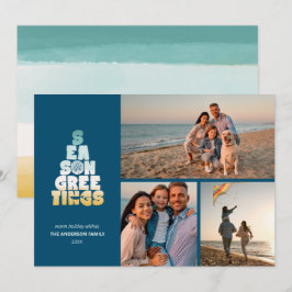 Tarjeta Festiva Mares Y Saludos De Playa