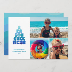 Tarjeta Festiva Mares Y Saludos De Playa