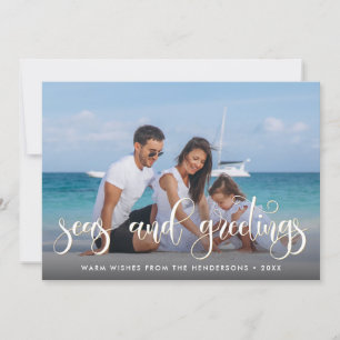 Tarjeta Festiva Mares Y Saludos   Foto de vacaciones