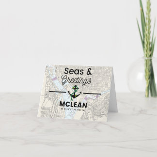 Tarjeta Festiva Mares y Saludos McLean