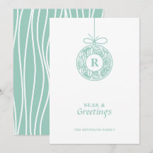 Mares y saludos Ornamento de conchas marinas