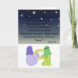Tarjeta Festiva María, José y el Niño Jesús