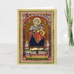 Tarjeta Festiva María y Jesús