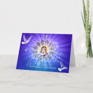 Tarjeta Festiva María y Jesús